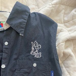 VINTAGE Minnie & Micky Mouse Sleeveless Polo